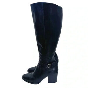 Born Esla Zip Knee High Heeled Boots Women's Size 9.5